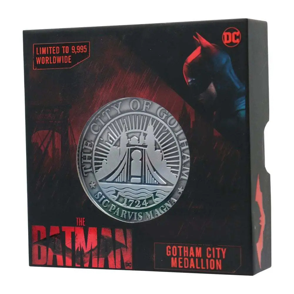 THE BATMAN GOTHAM METAL MEDALLION LTD ED FANATTIK