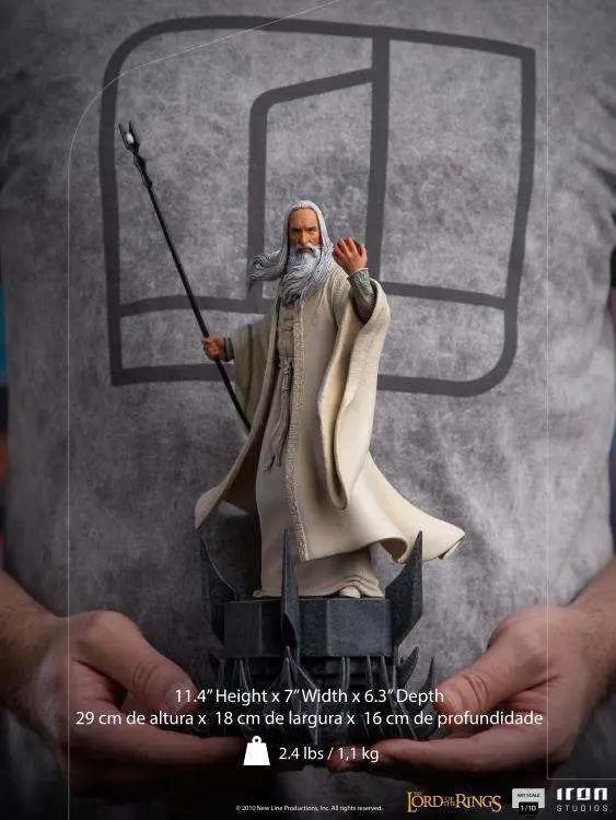 LOTR SARUMAN 1/10 ART STATUE IRON STUDIOS