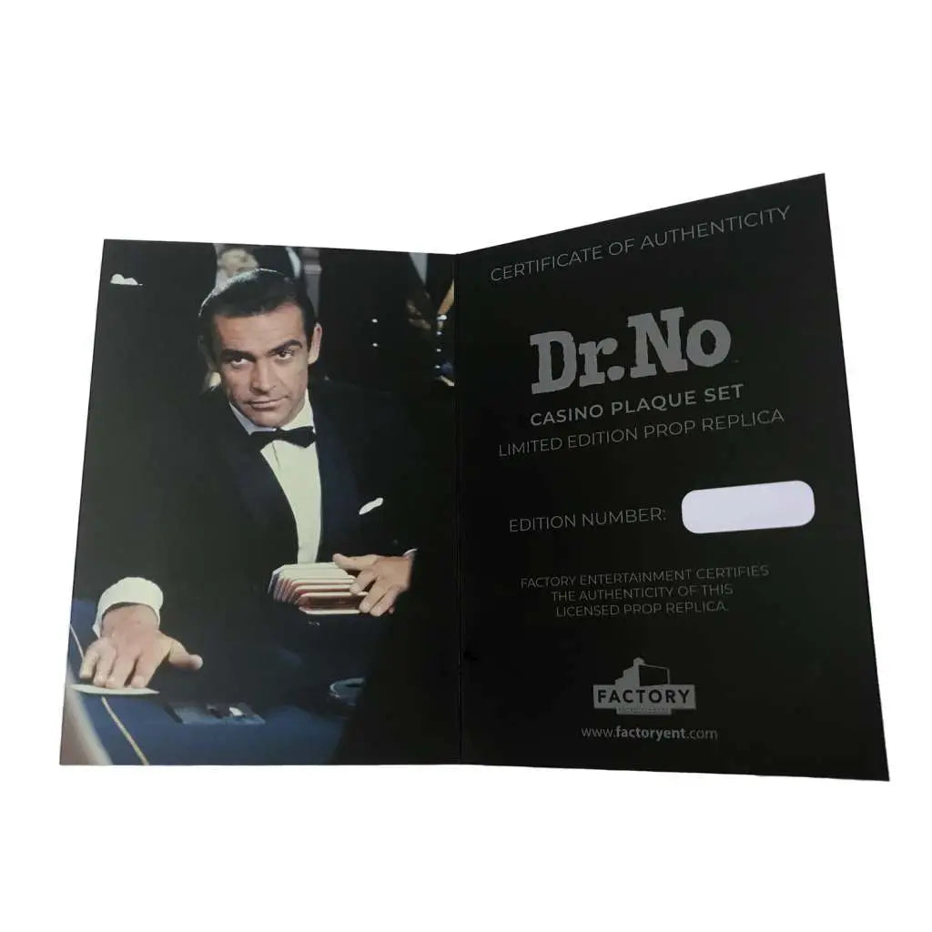 JAMES BOND DR NO CASINO SET LTD ED PROP FACTORY ENT