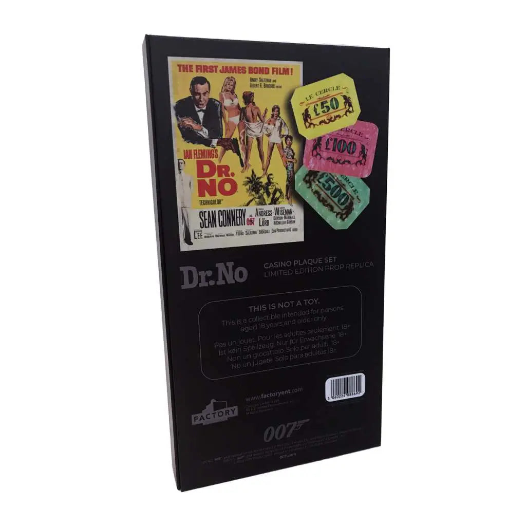 JAMES BOND DR NO CASINO SET LTD ED PROP FACTORY ENT