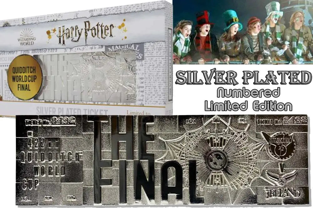 HP QUIDDITCH WORLD CUP TICKET SILVER PL. FANATTIK