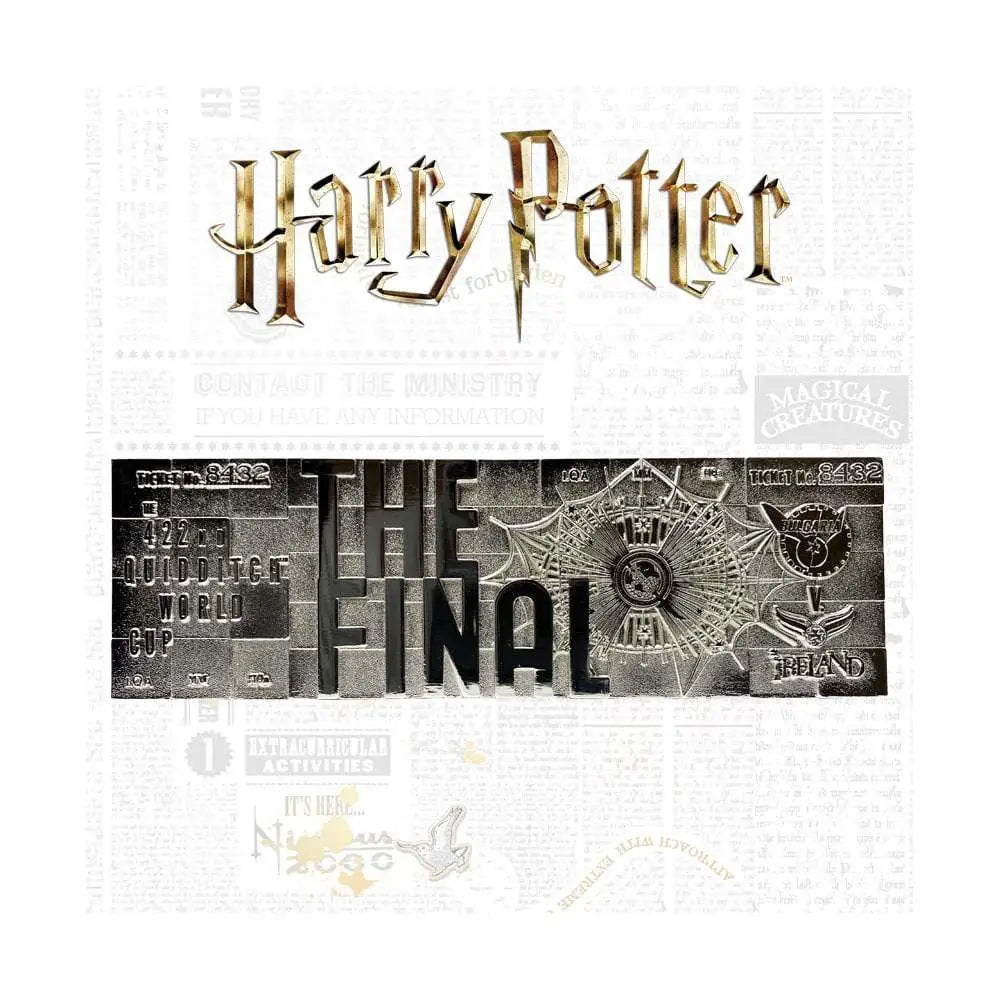 HP QUIDDITCH WORLD CUP TICKET SILVER PL. FANATTIK
