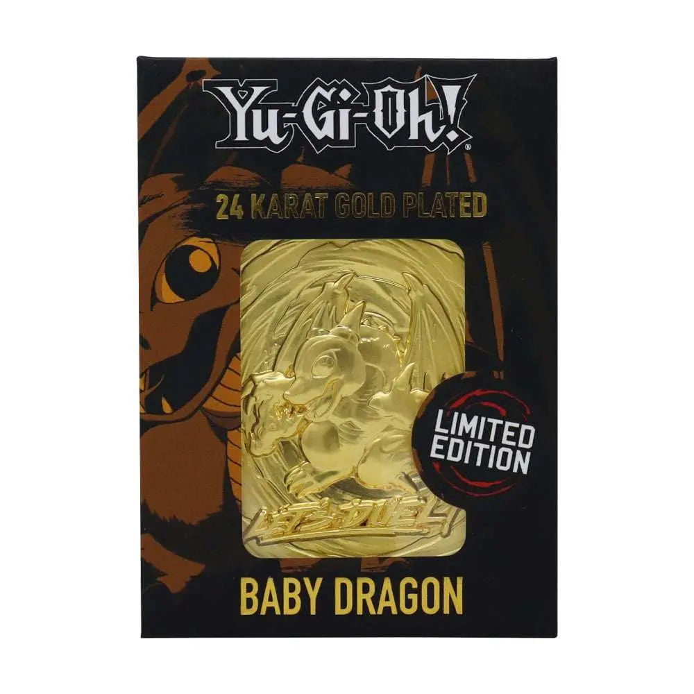 YU GI OH!LTD ED 24K GOLD BABY DRAGON FANATTIK