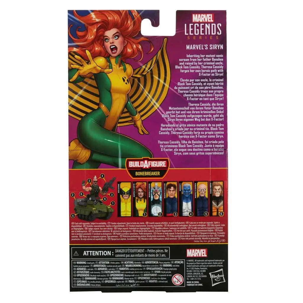 MARVEL LEGENDS X-Men SIRYN AF HASBRO
