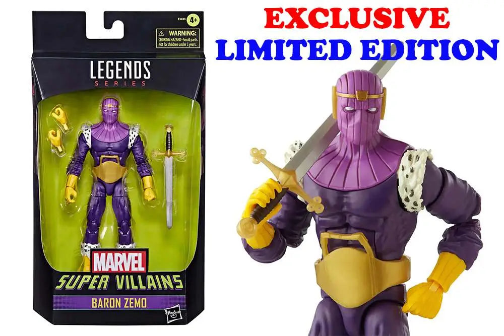 MARVEL LEGENDS VILLAINS BARON ZEMO AF HASBRO