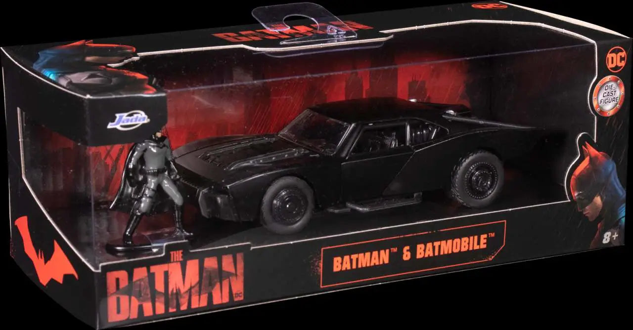 Batman 2022 Batmobile With Batman 1 24 Die Cast Model Jada Toys