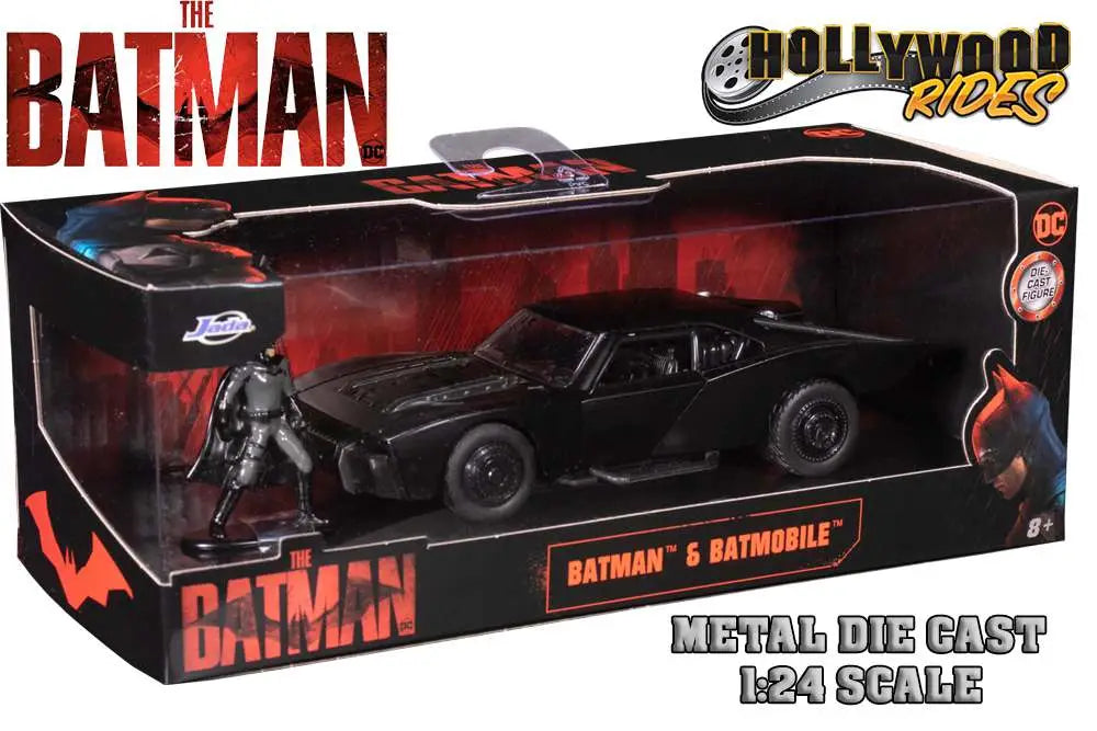Batman 2022 Batmobile With Batman 1 24 Die Cast Model Jada Toys