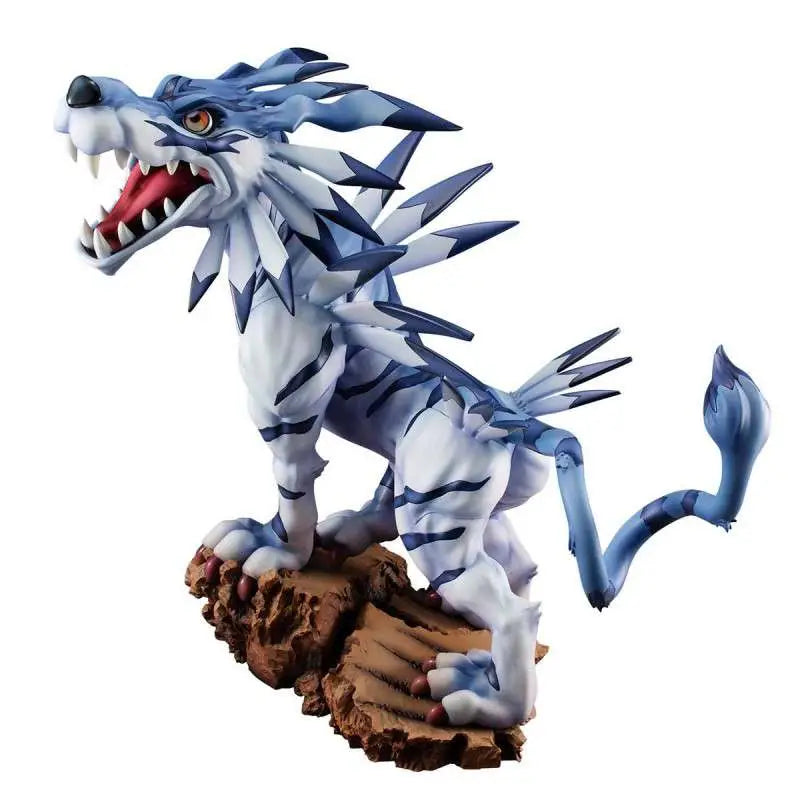 DIGIMON GARURUMON BATTLE GEM STATUE MEGAHOUSE