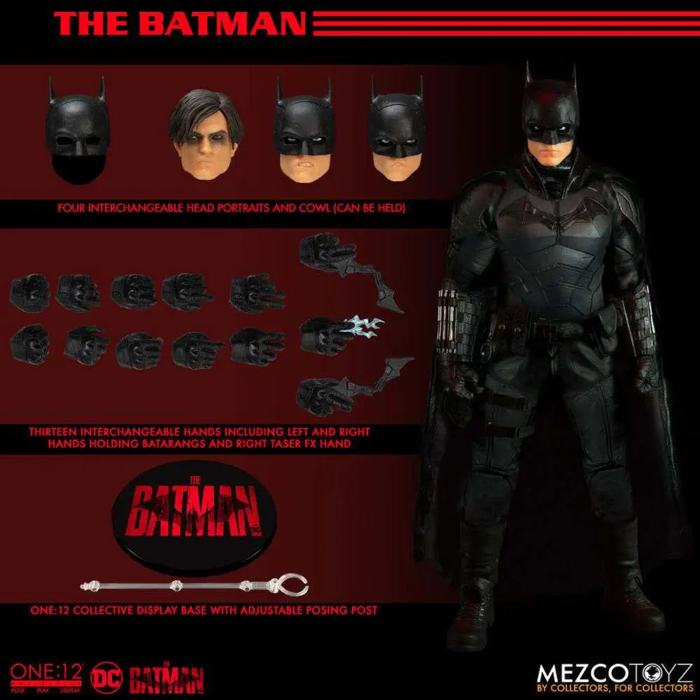 ONE12 COLLECTIVE THE BATMAN AF MEZCO TOYS