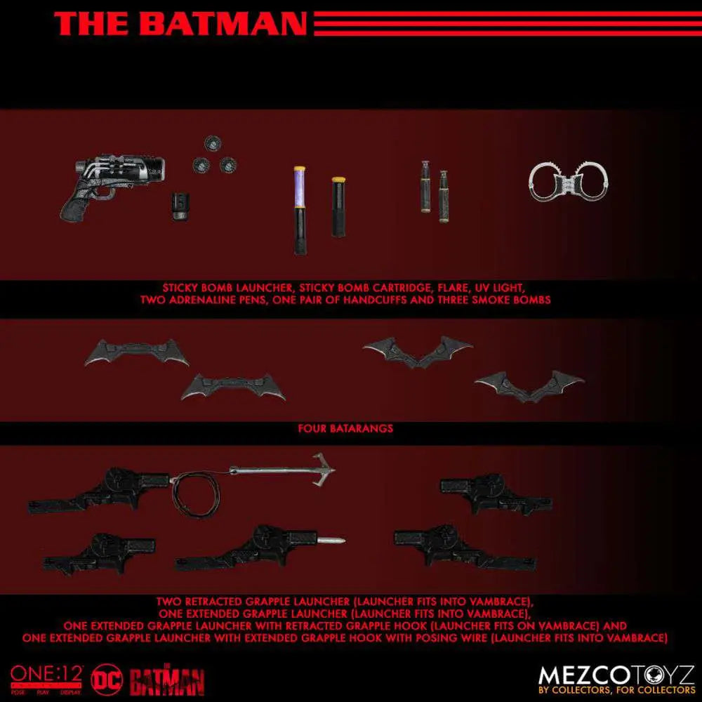ONE12 COLLECTIVE THE BATMAN AF MEZCO TOYS