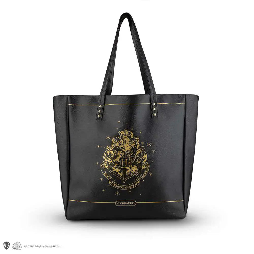 HP HOGWARTS BLACK PU LEATHER HANDBAG CINEREPLICAS