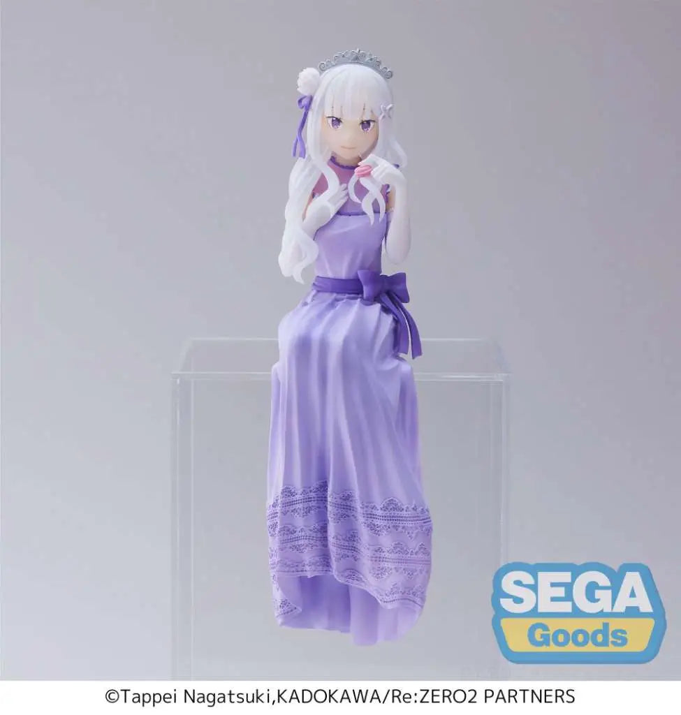 RE ZERO EMILIA PARTY PM PERCHING FIGURE SEGA