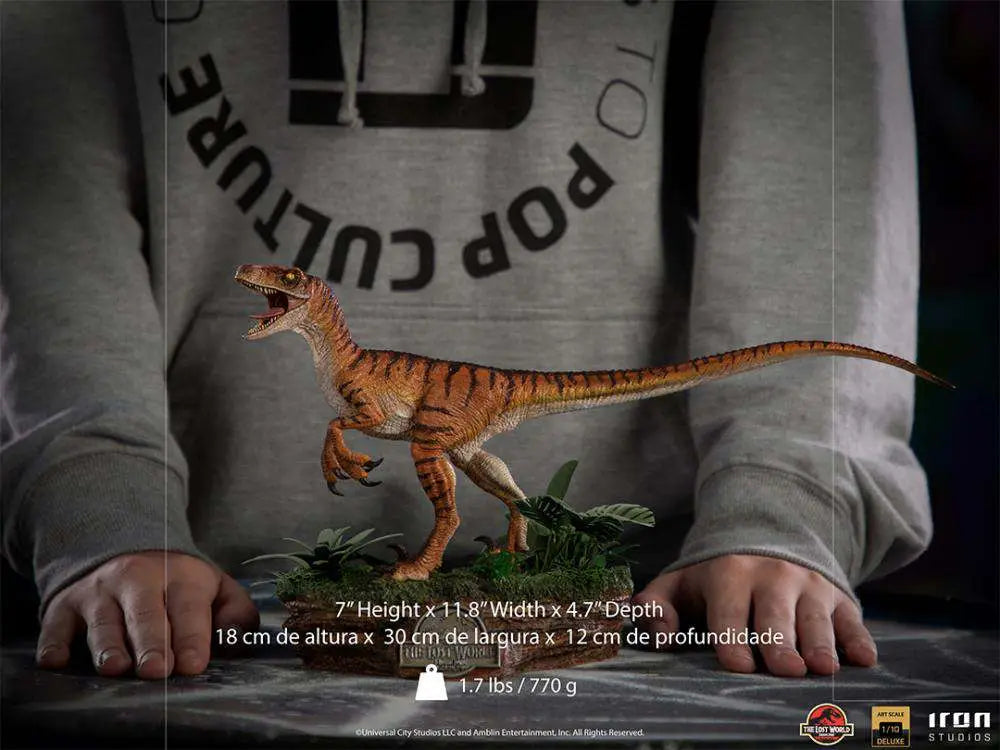 JURASSIC WORLD LW VELOCIRAPTOR 1/10 DLX IRON STUDIOS