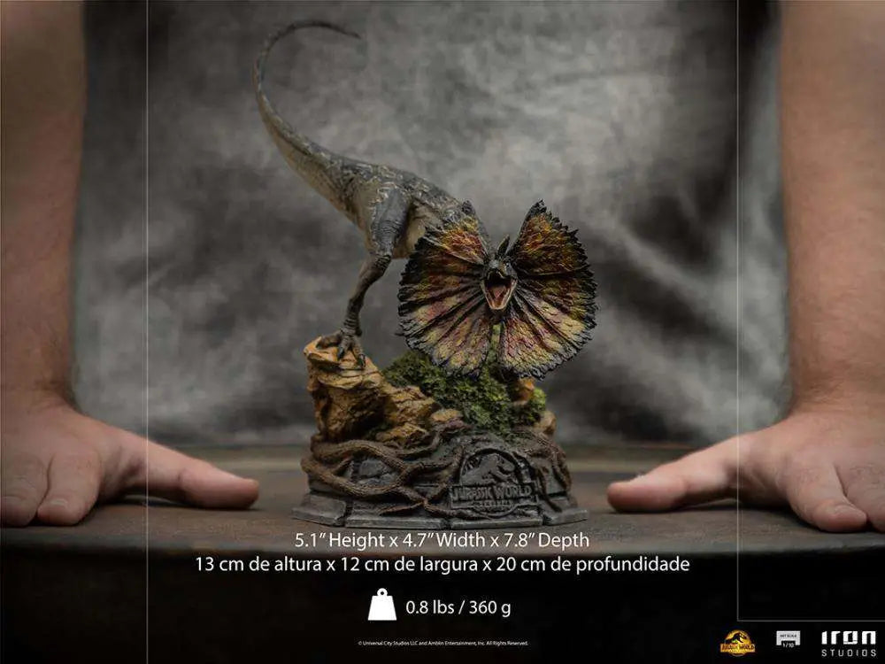 JW DILOPHOSAURUS 1/10 STATUE IRON STUDIOS