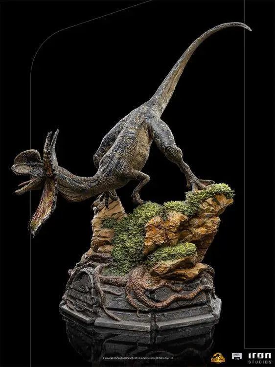 JW DILOPHOSAURUS 1/10 STATUE IRON STUDIOS