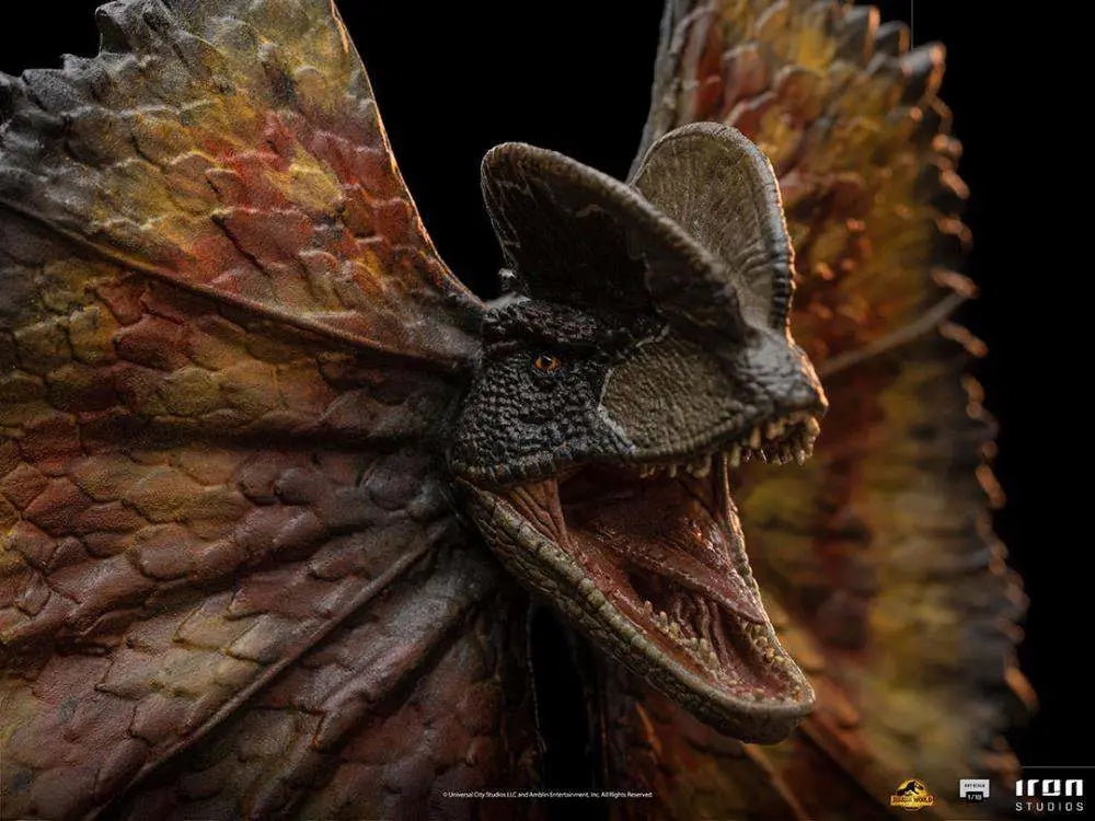 JW DILOPHOSAURUS 1/10 STATUE IRON STUDIOS