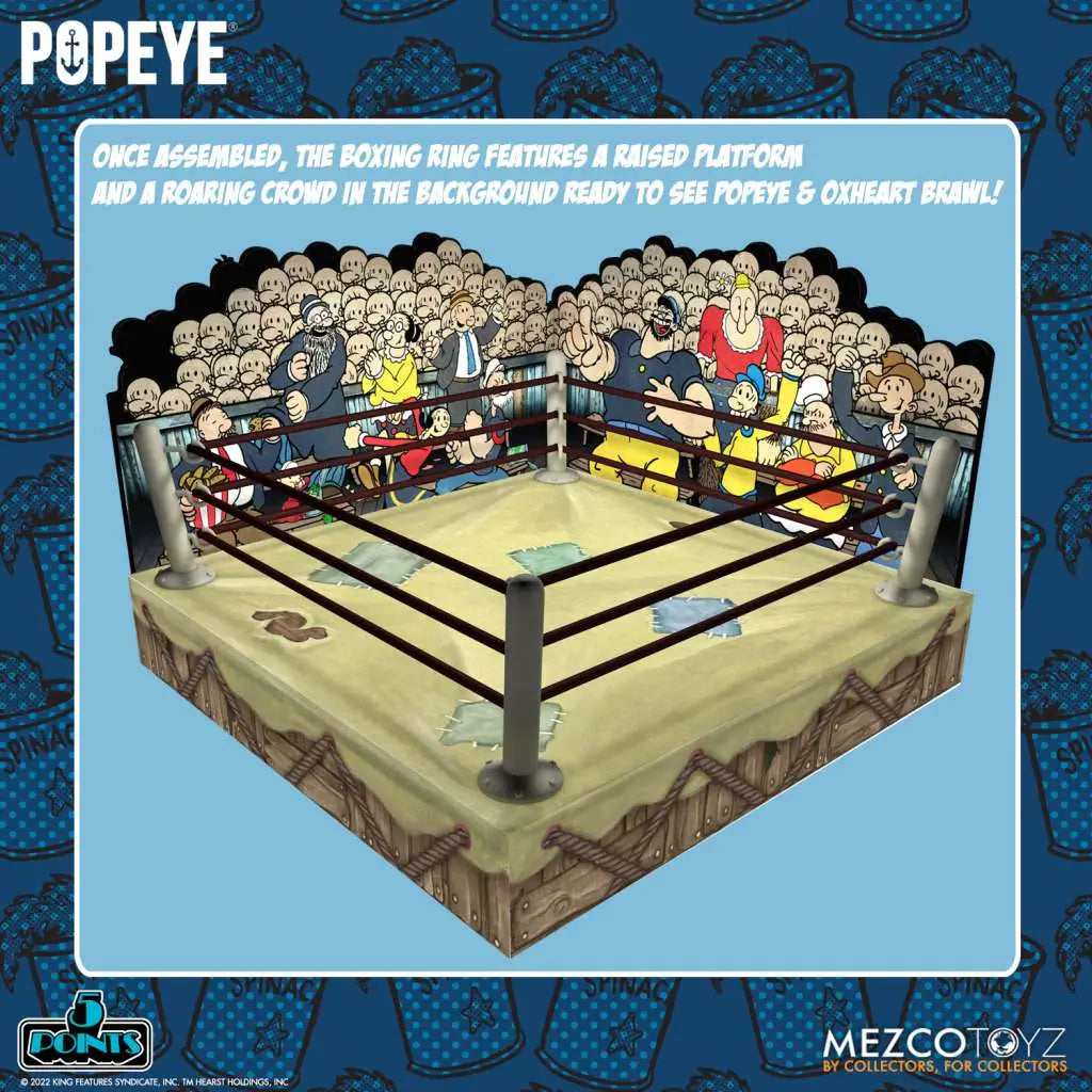 5 POINTS POPEYE & OXHEART BOX SET MEZCO TOYS