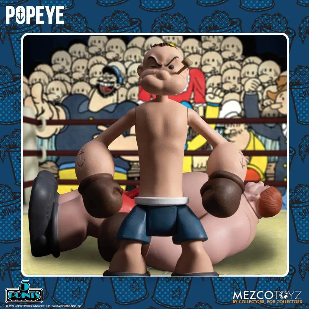 5 POINTS POPEYE & OXHEART BOX SET MEZCO TOYS