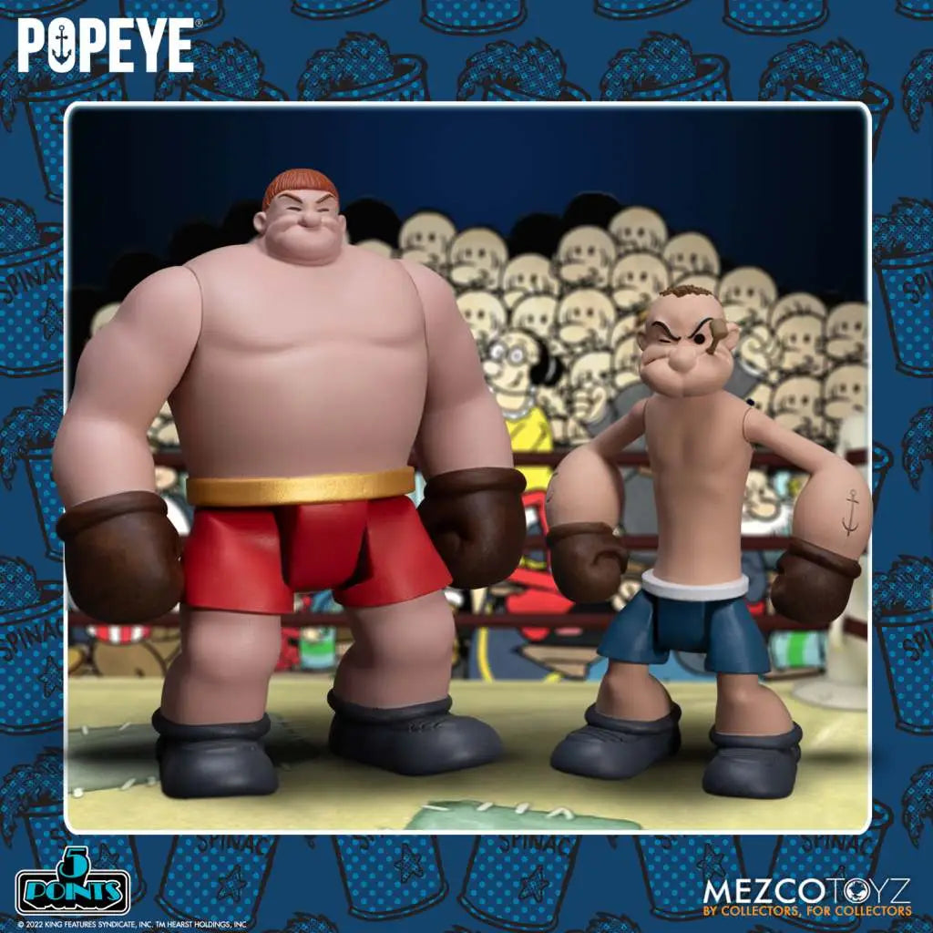 5 POINTS POPEYE & OXHEART BOX SET MEZCO TOYS