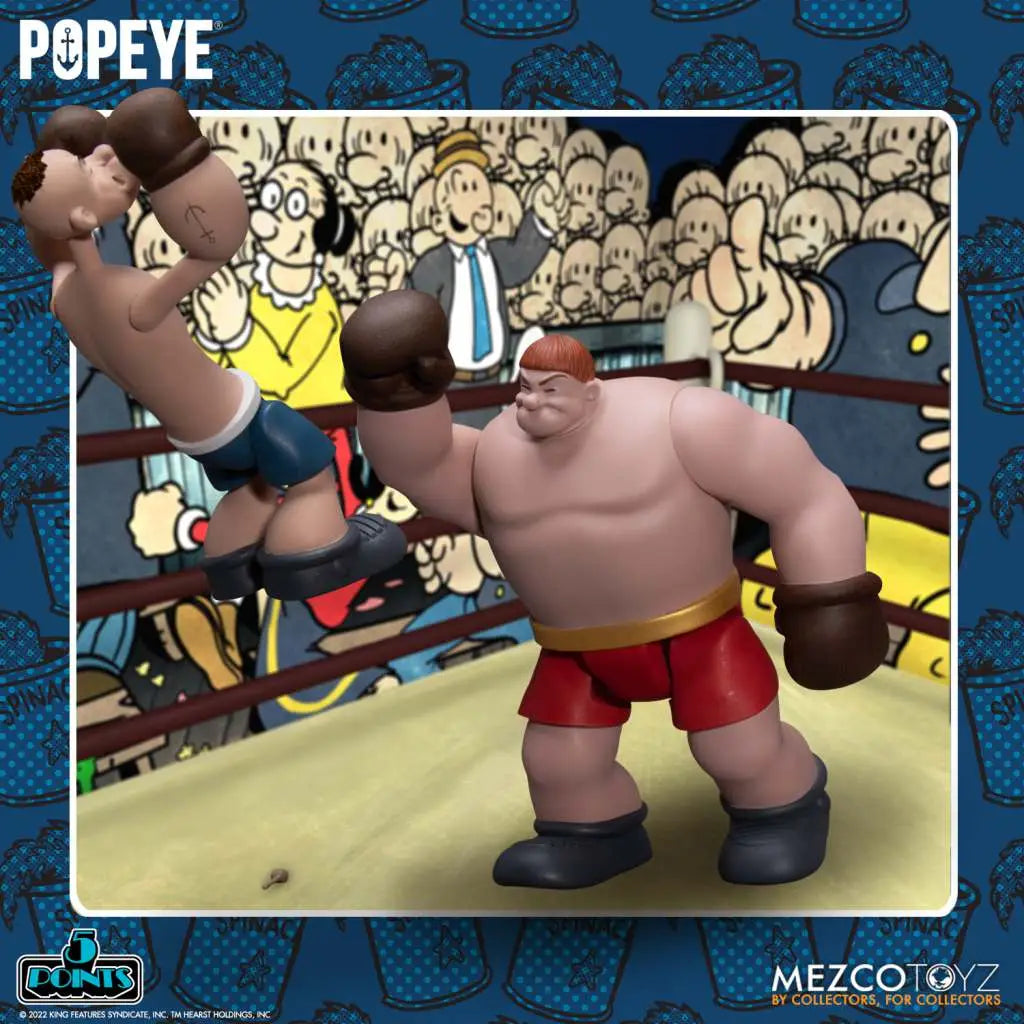 5 POINTS POPEYE & OXHEART BOX SET MEZCO TOYS