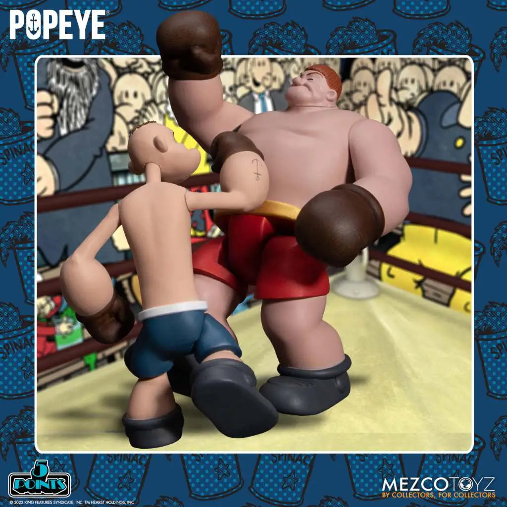 5 POINTS POPEYE & OXHEART BOX SET MEZCO TOYS