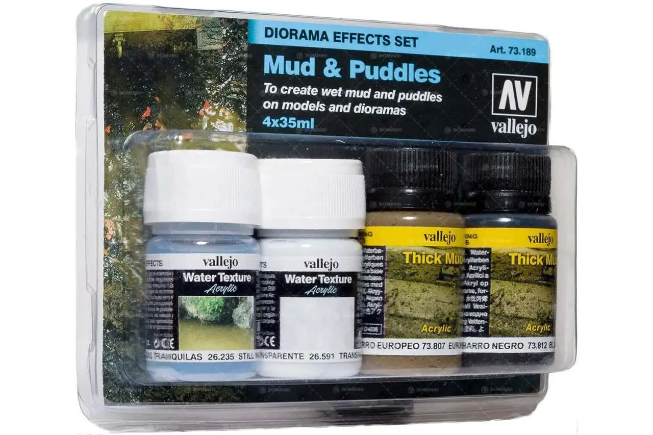 MUD AND PUDDLES DIORAMA SET 4 73189 VALLEJO