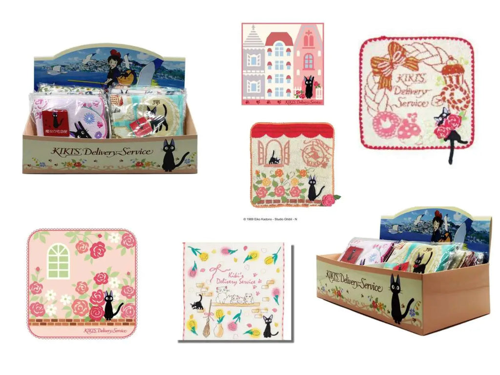 KIKI DELIVERY SERVICE 25×25 TOWELS DISPLAY (10) STUDIO GHIBLI