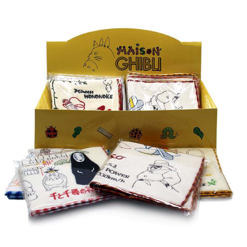 GHIBLI 25x25 MINI TOWELS DISPLAY 10 STUDIO GHIBLI