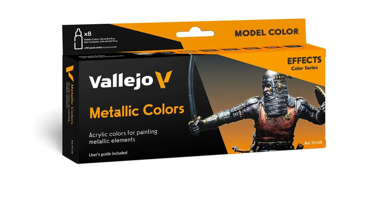 METALLIC COLORS COLOR SET (8) 70118 VALLEJO