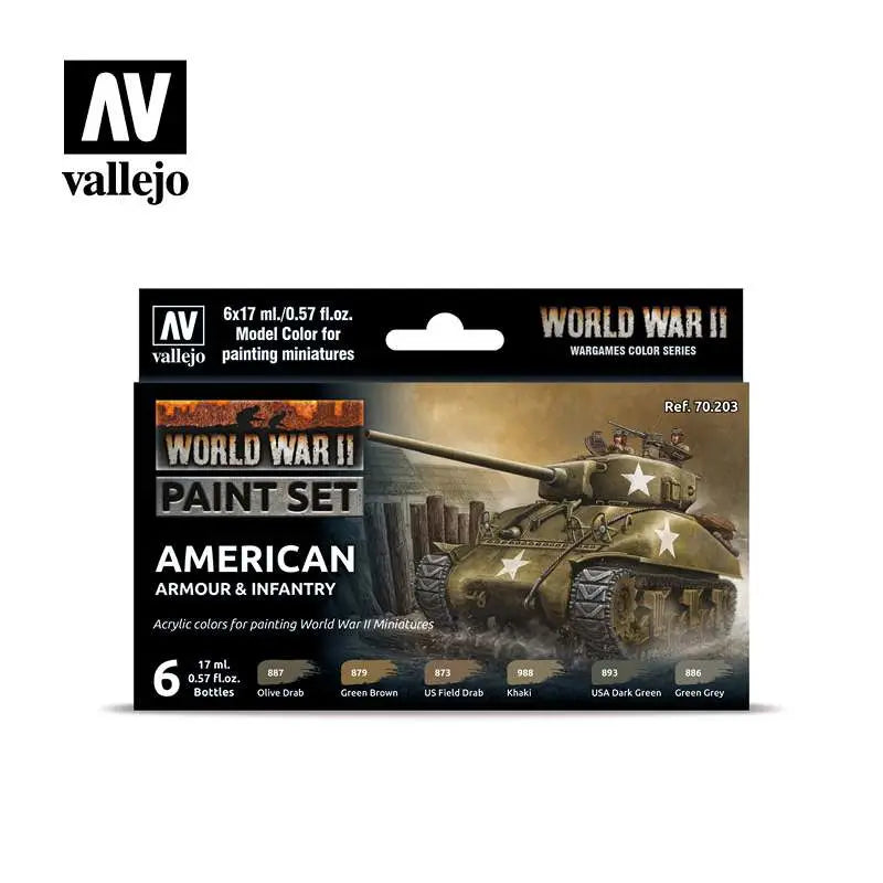 AMERICAN ARMOUR INFANTRY COLOR SET 70203 VALLEJO