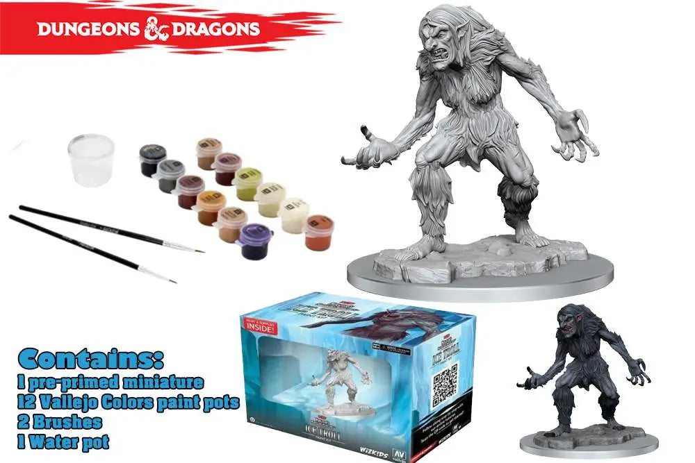 D&D NOLZUR MINIATURE PAINT KIT ICE TROLL WIZKIDS