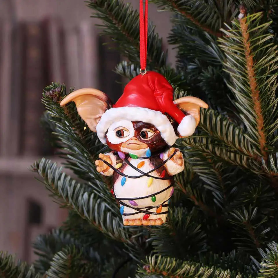 GREMLINS GIZMO IN FAIRY LIGHTS HANGING ORNAMENT NEMESIS NOW