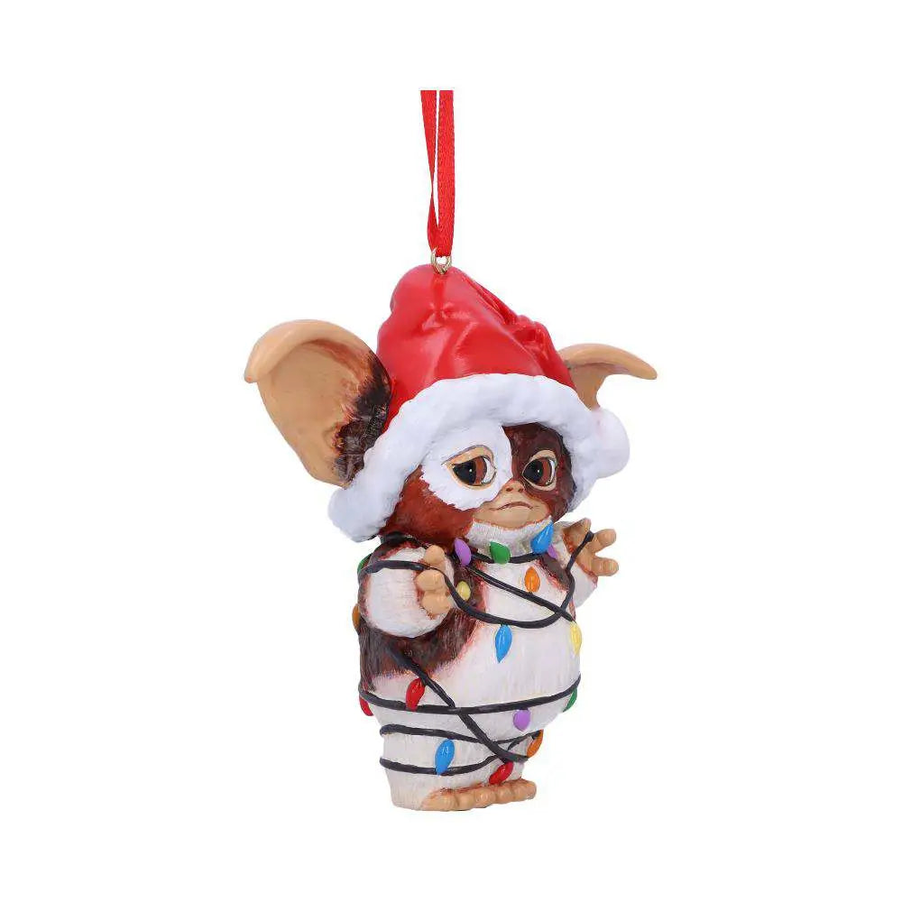 GREMLINS GIZMO IN FAIRY LIGHTS HANGING ORNAMENT NEMESIS NOW