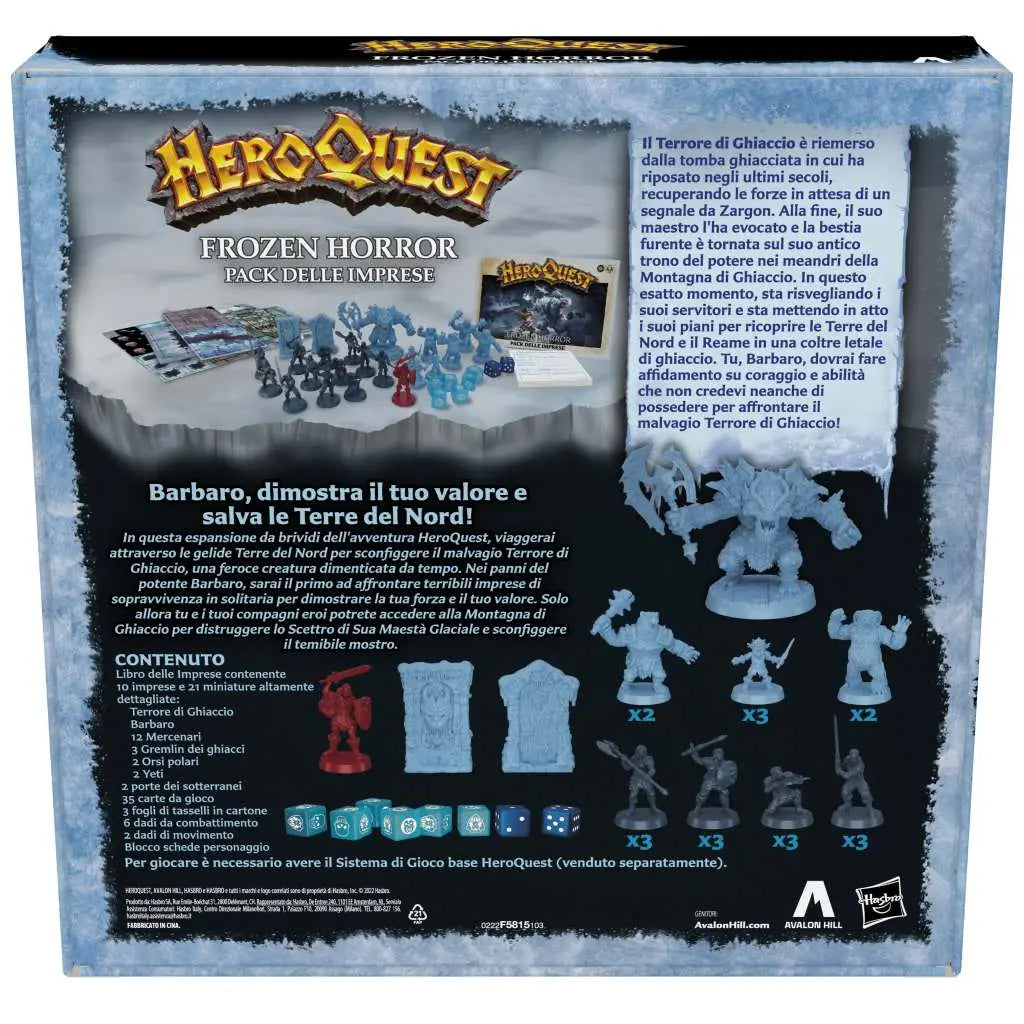 HEROQUEST FROZEN HORROR EDIZIONE ITA HASBRO