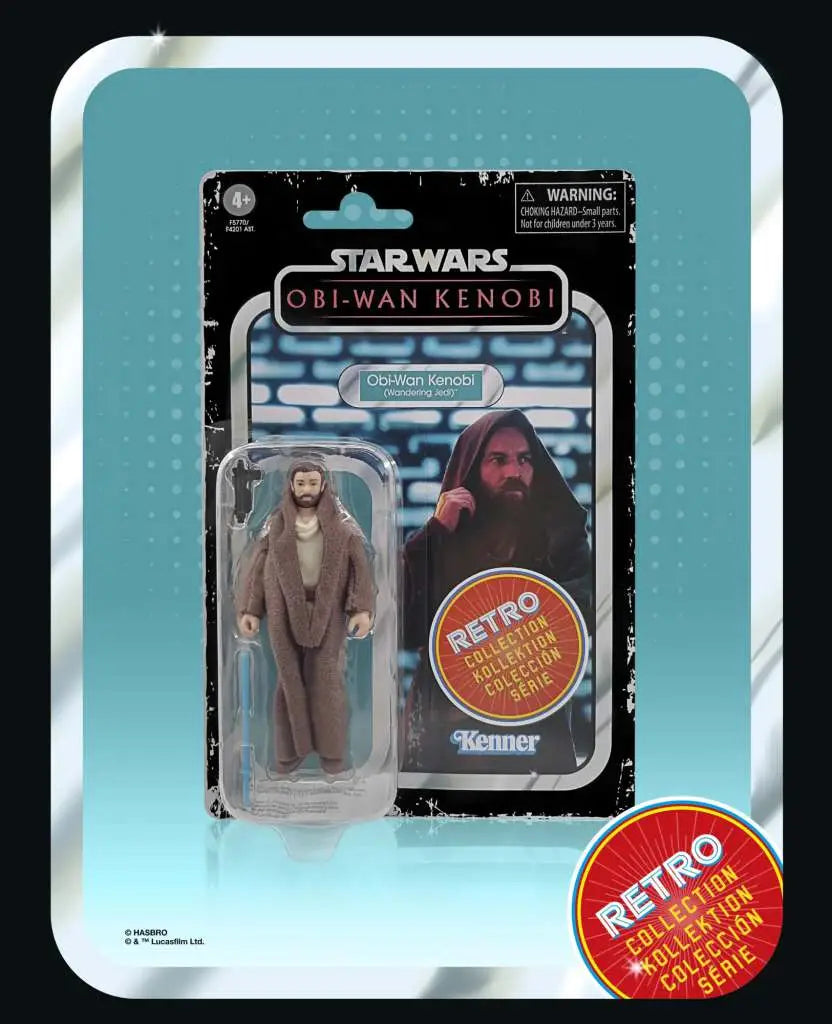 SW RETRO OBI WAN KENOBI WANDER JEDI AF HASBRO
