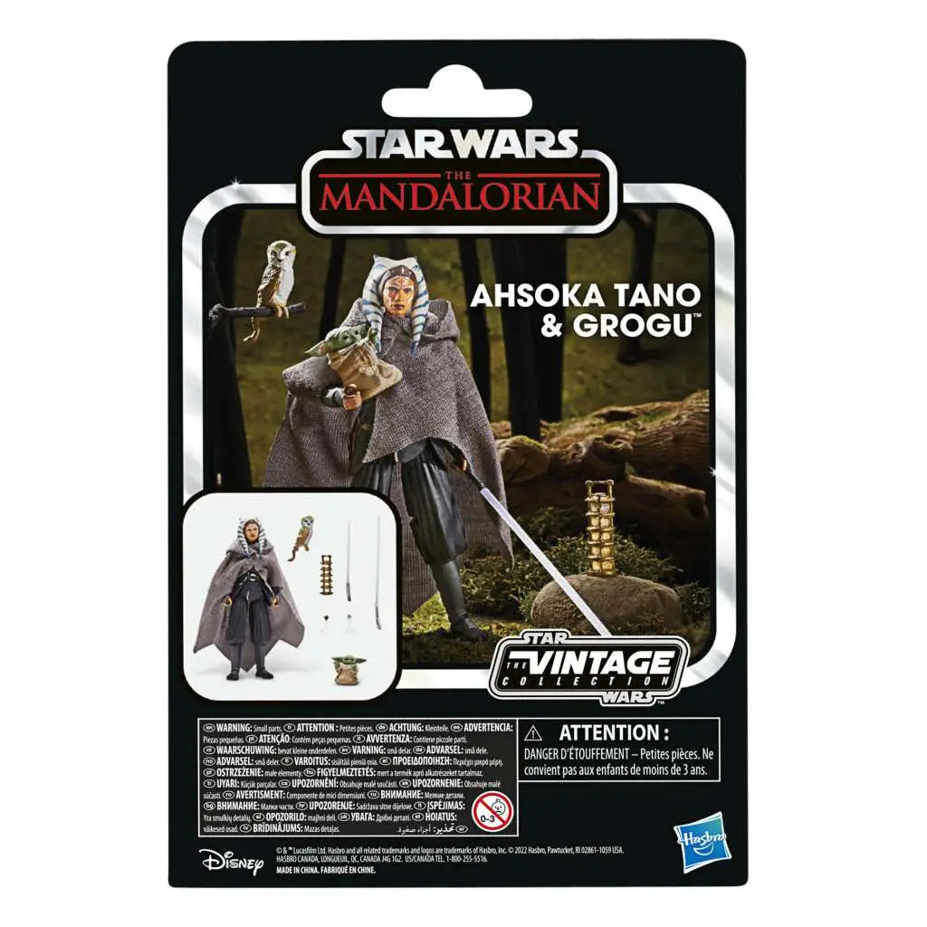 SW VINTAGE AHSOKA TANO & GROGU LTD ED AF HASBRO