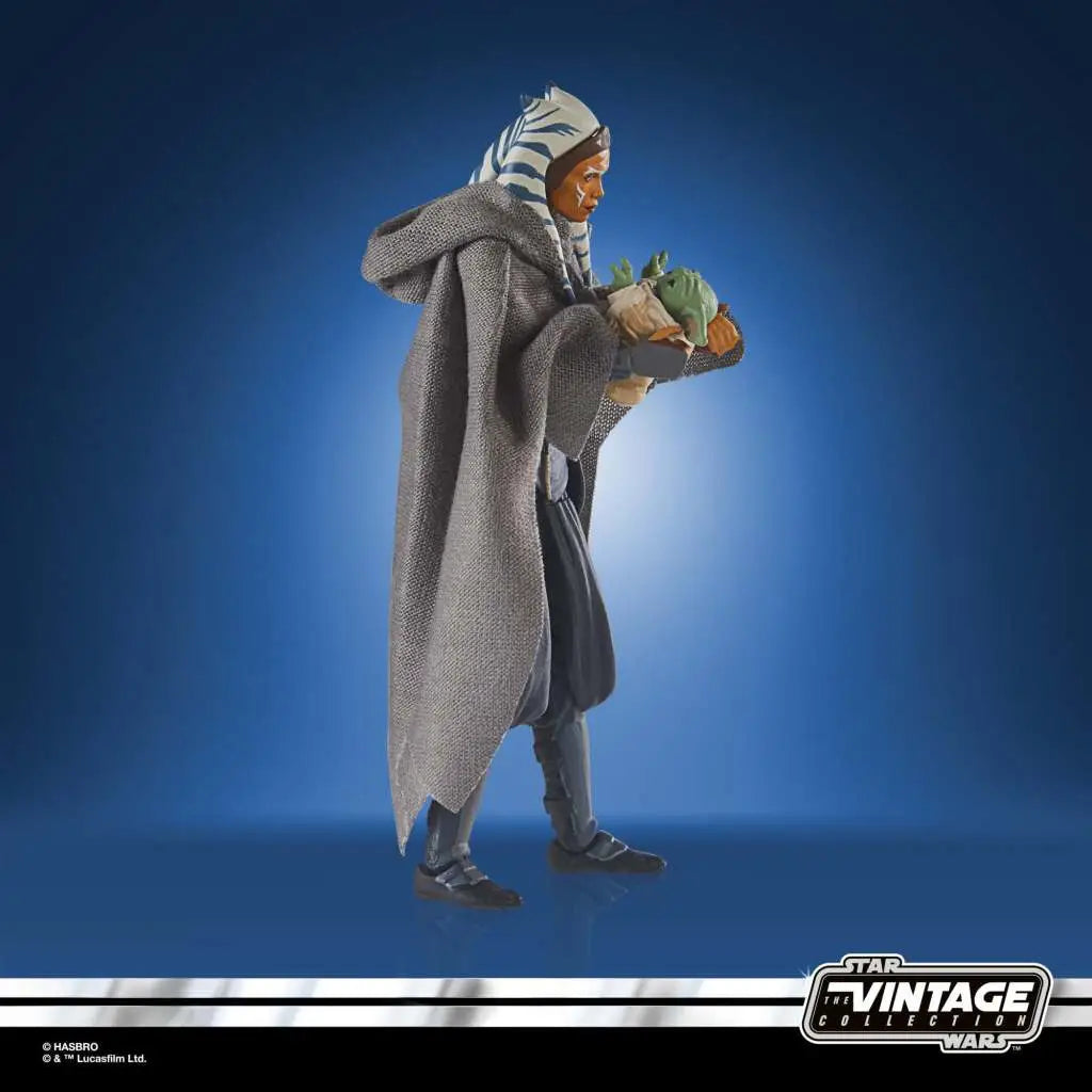 SW VINTAGE AHSOKA TANO & GROGU LTD ED AF HASBRO