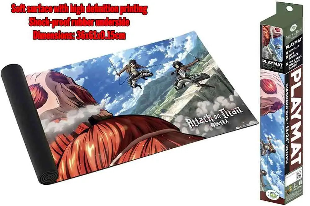ATTACK ON TITAN PLAYMAT COLOSSUS TITAN DON T PANIC GAMES