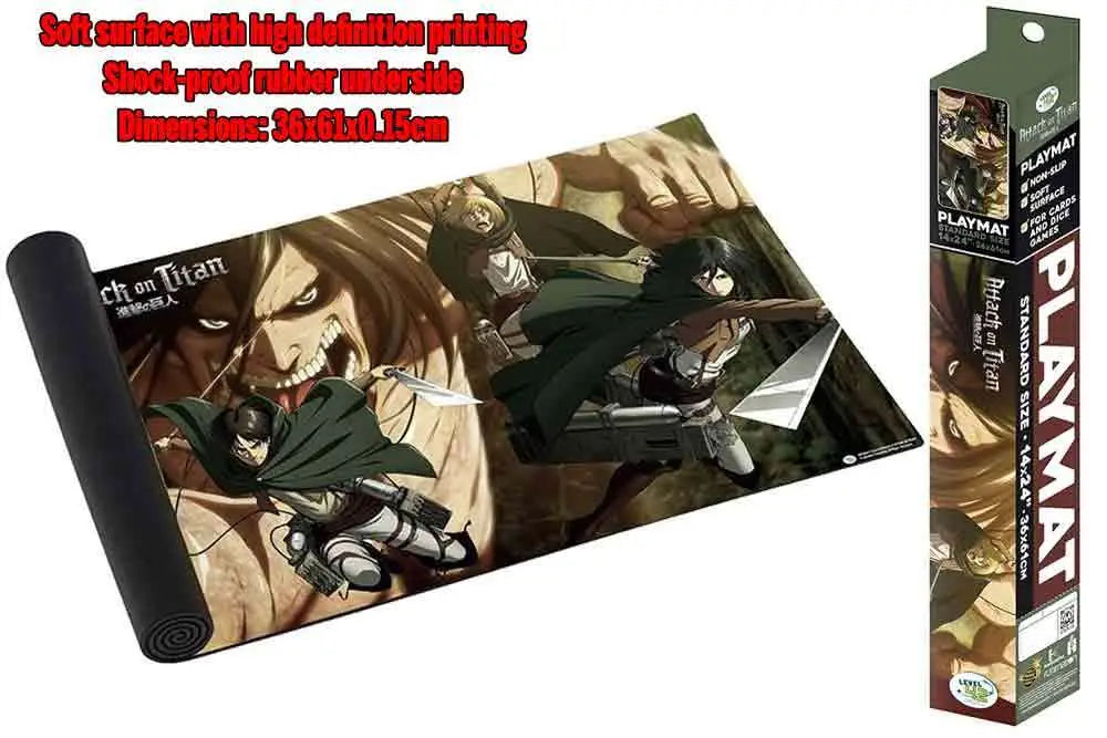 ATTACK ON TITAN PLAYMAT ATTACK TITAN DON T PANIC GAMES