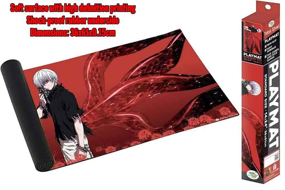 TOKYO GHOUL PLAYMAT RED KANEKI DON T PANIC GAMES