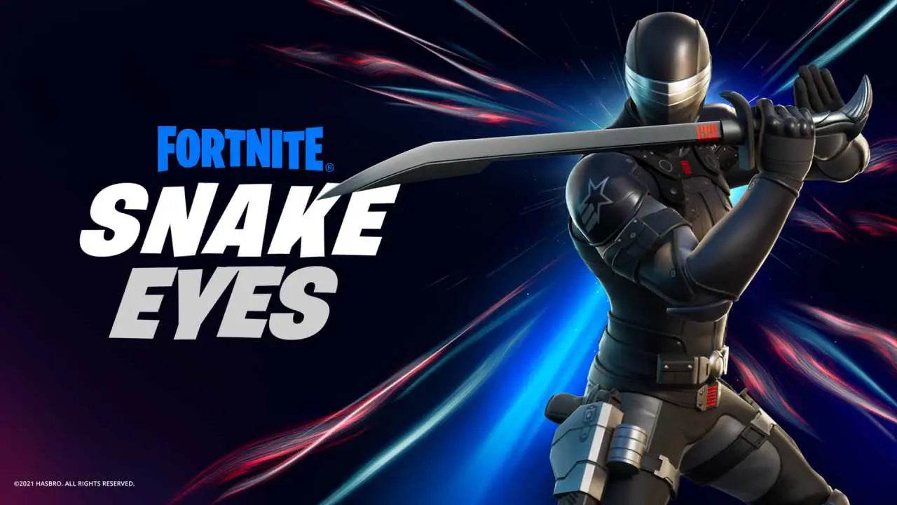 FORTNITE G.I.JOE SNAKE EYES KATANA REP. HASBRO