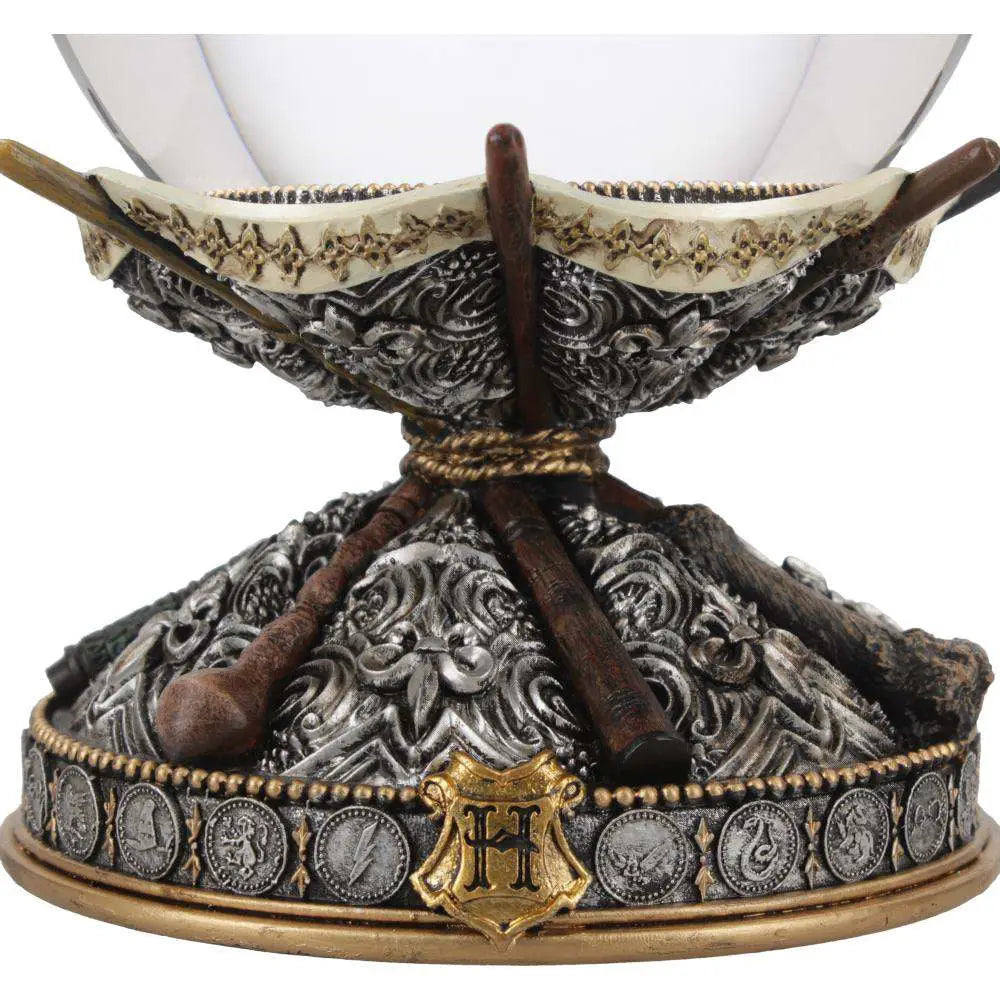 HARRY POTTER WAND CRYSTAL BALL & HOLDER NEMESIS NOW