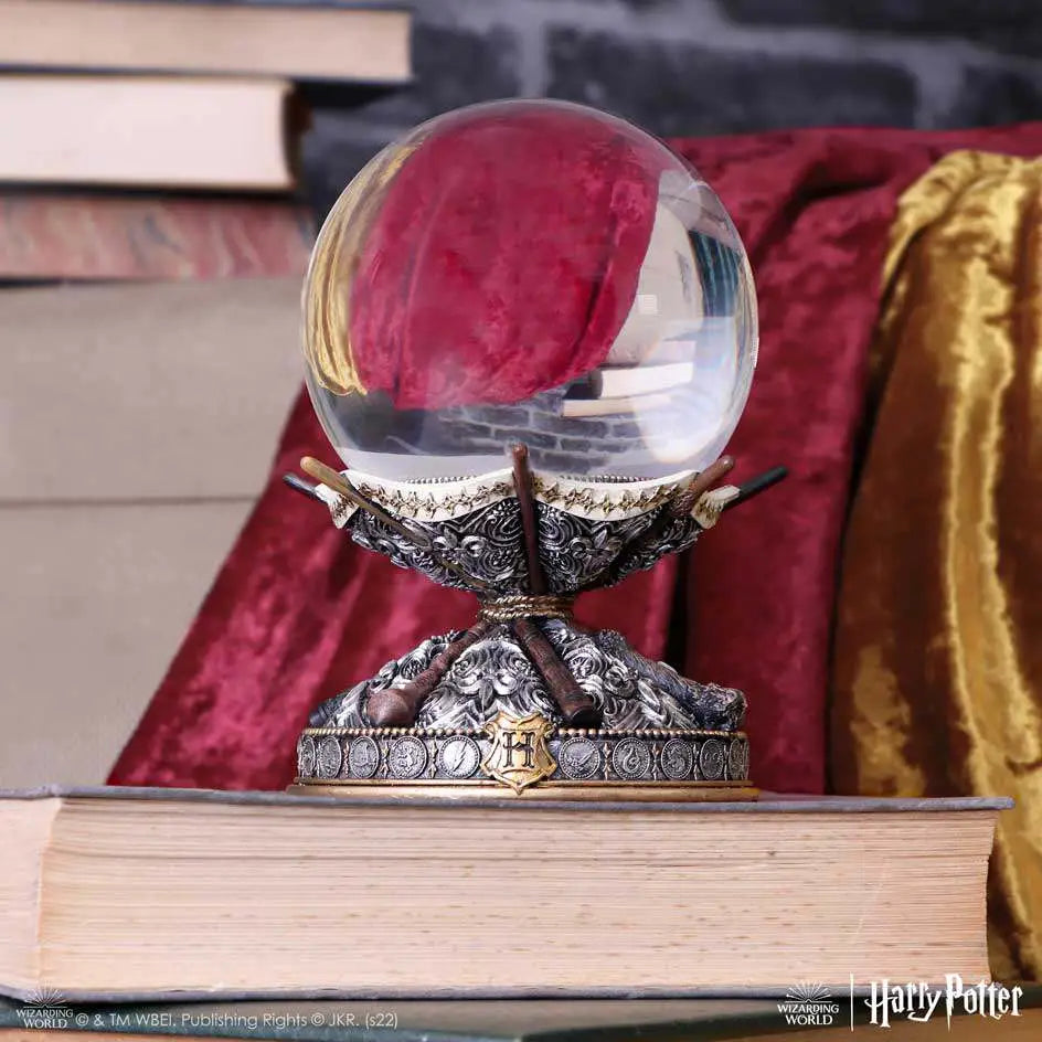 HARRY POTTER WAND CRYSTAL BALL & HOLDER NEMESIS NOW