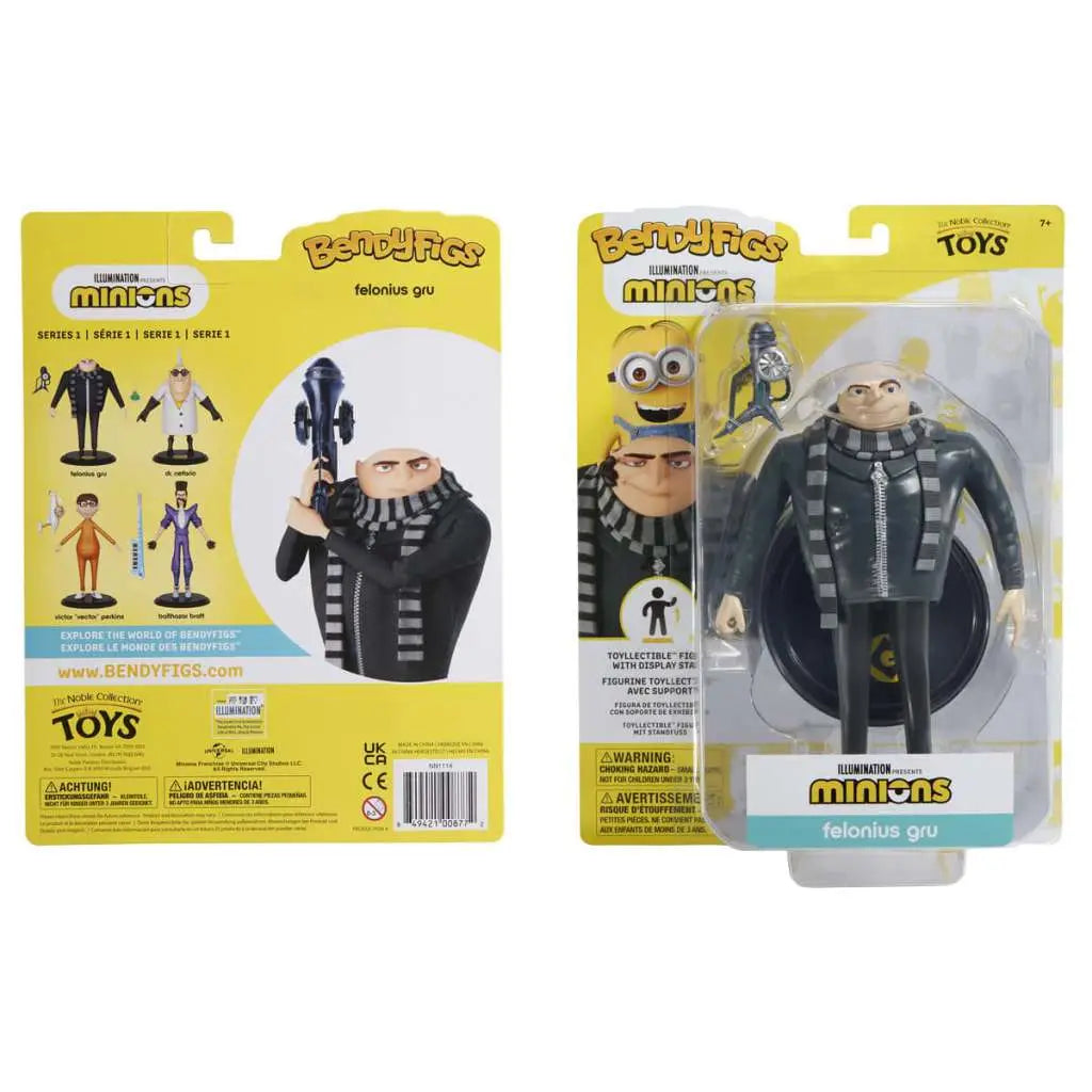 MINIONS FELONIOUS GRU BENDYFIG NOBLE COLLECTIONS