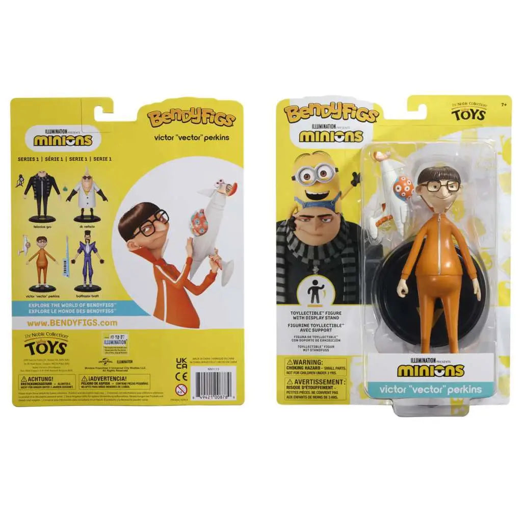 MINIONS VICTOR VECTOR PERKINS BENDYFIG NOBLE COLLECTIONS