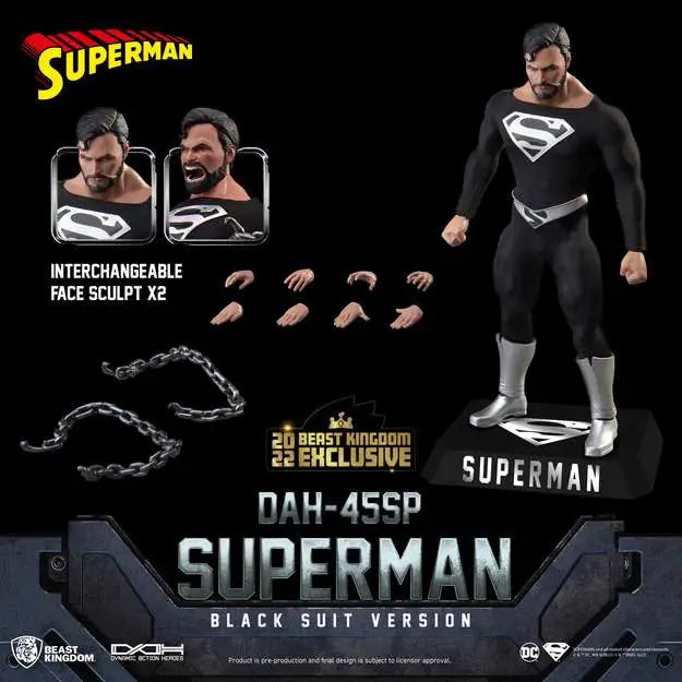 SUPERMAN BLACK SUIT DAH BEAST KINGDOM