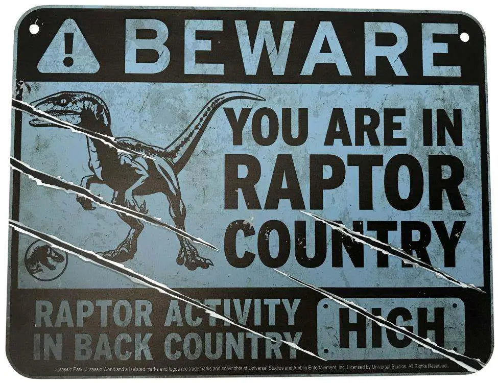 JW METAL WARNING SCALED PROP REPLICA FACTORY ENT