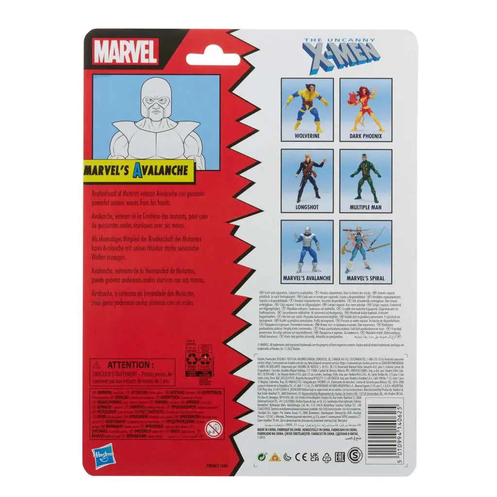 ML VINTAGE X-Men AVALANCHE AF HASBRO