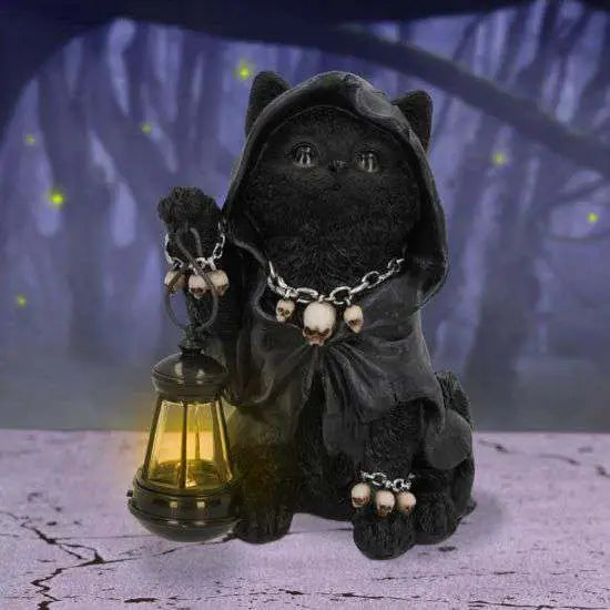 REAPERS FELINE LANTERN GRIM REAP CAT FIG NEMESIS NOW