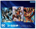 DC COMICS HEROES 500PCS PUZZLE SET (3) AQUARIUS ENT
